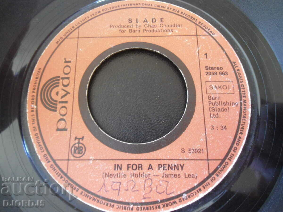 Polydor, IN FOR A PENNY, Neville Holder-James Lea, малка