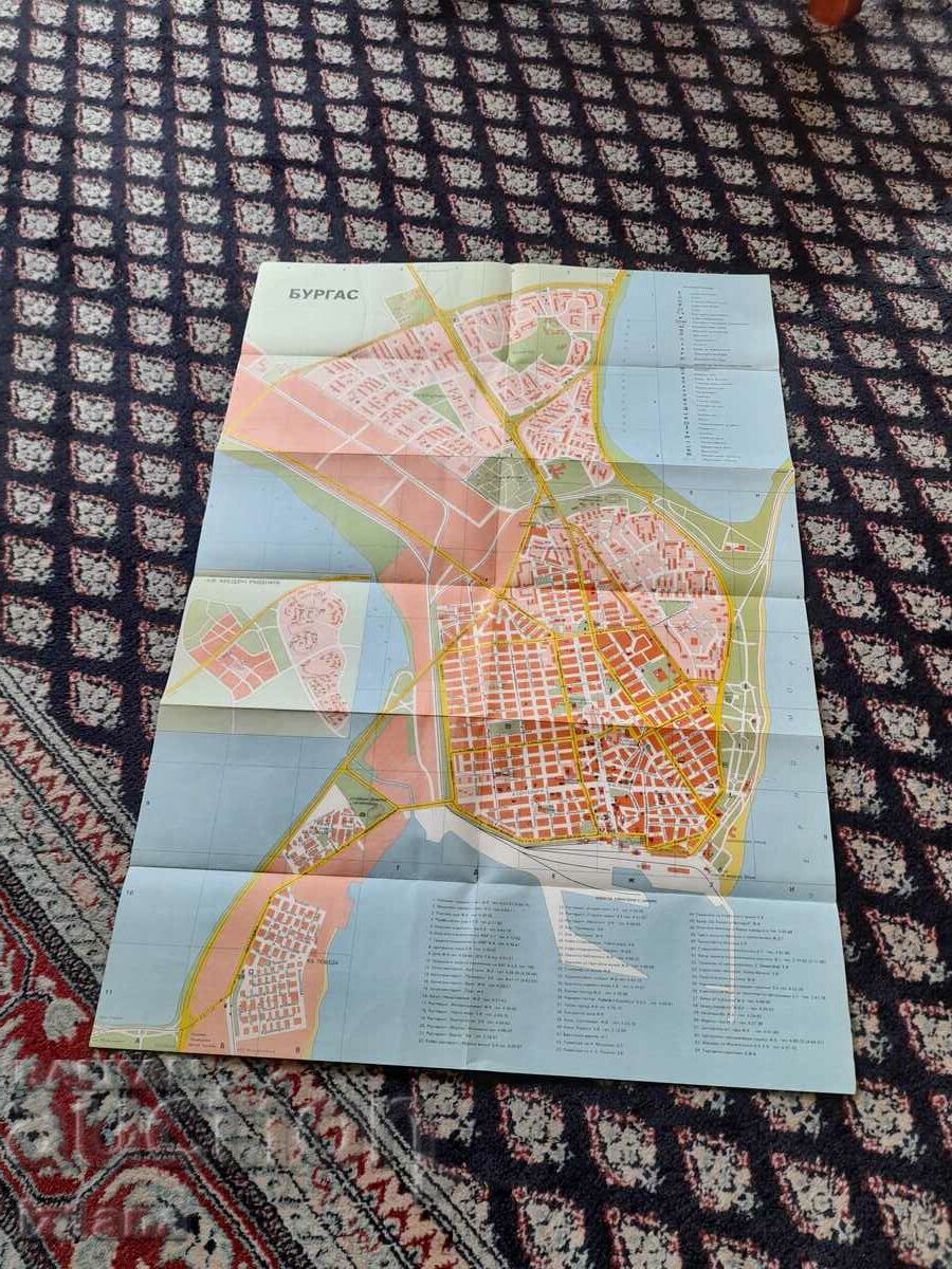 Auction Old Burgas Tourist Map Auction Old Burgas Tourist Map
