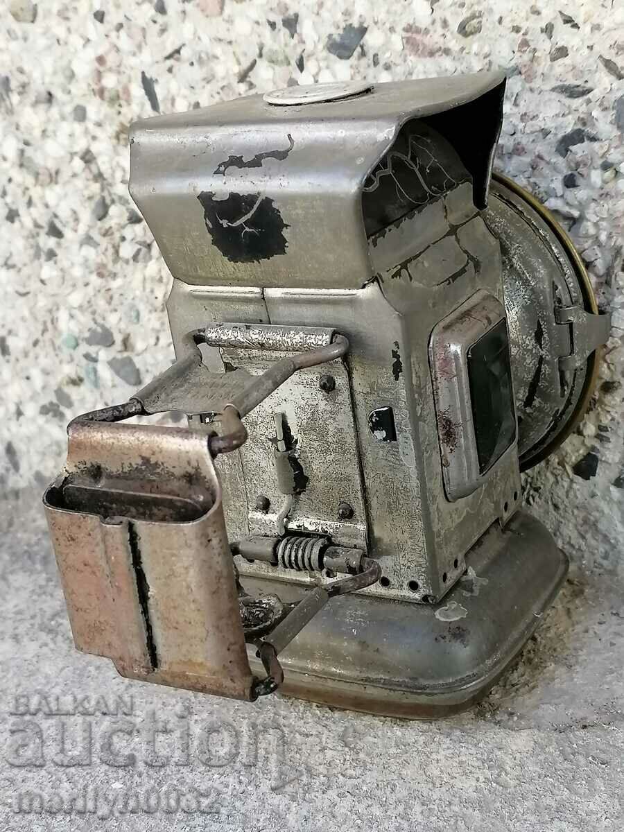 Old German lantern headlight of a bicycle lamp from a wheel - 5 Old German lantern headlight of a bicycle lamp from a wheel - 5