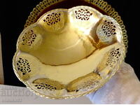 Fructieră de bronz Quist, ajur, pe piciorușe