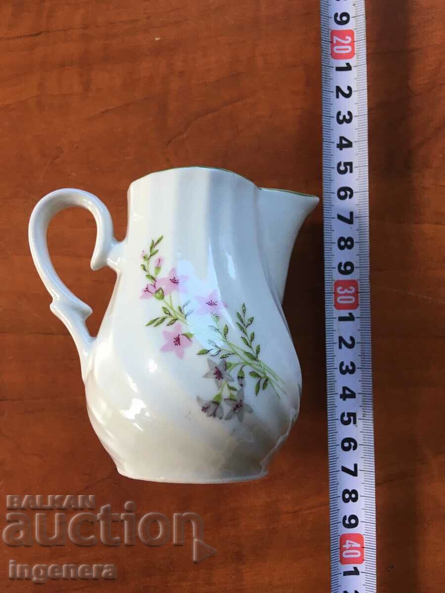 PORCELAIN KETTLE JUG BULGARIA with price 9.00 BGN | € 4.60 PORCELAIN KETTLE JUG BULGARIA with price 9.00 BGN | € 4.60
