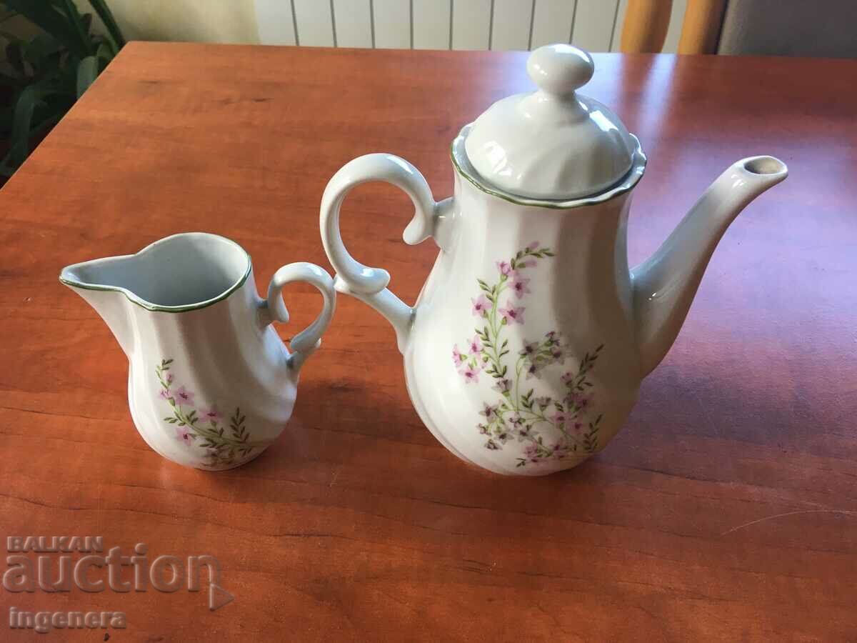 PORCELAIN KETTLE JUG BULGARIA - 5 PORCELAIN KETTLE JUG BULGARIA - 5