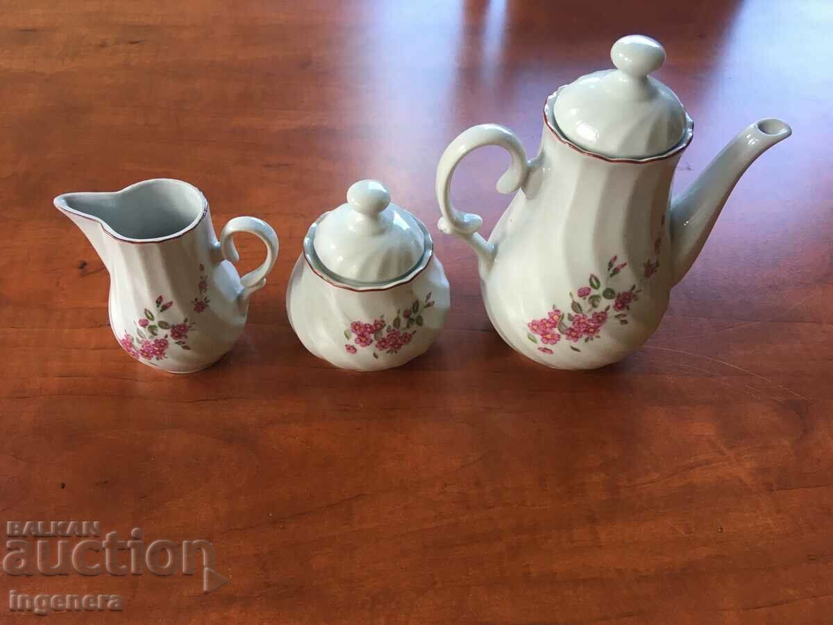 PORCELAIN SUGAR BOWL BULGARIA - 5 PORCELAIN SUGAR BOWL BULGARIA - 5