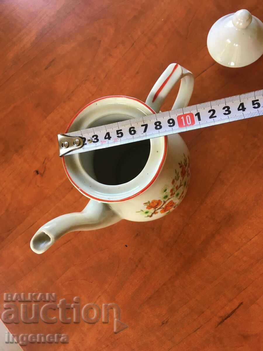 PORCELAIN KETTLE KETTLE BULGARIA - 5 PORCELAIN KETTLE KETTLE BULGARIA - 5