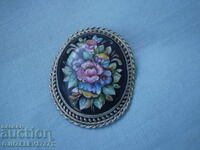 Vintage brooch from the time of the USSR. Rostov enamel