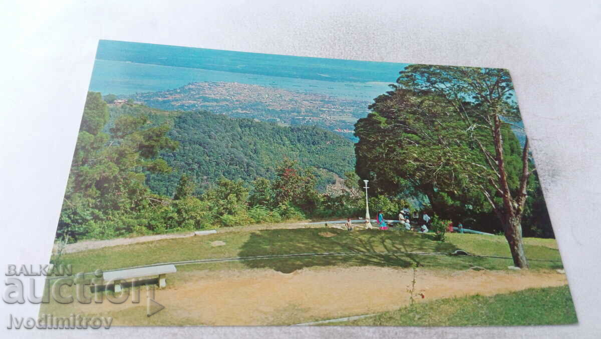 Vedere de carte poștală a orașului George de pe dealul Penang