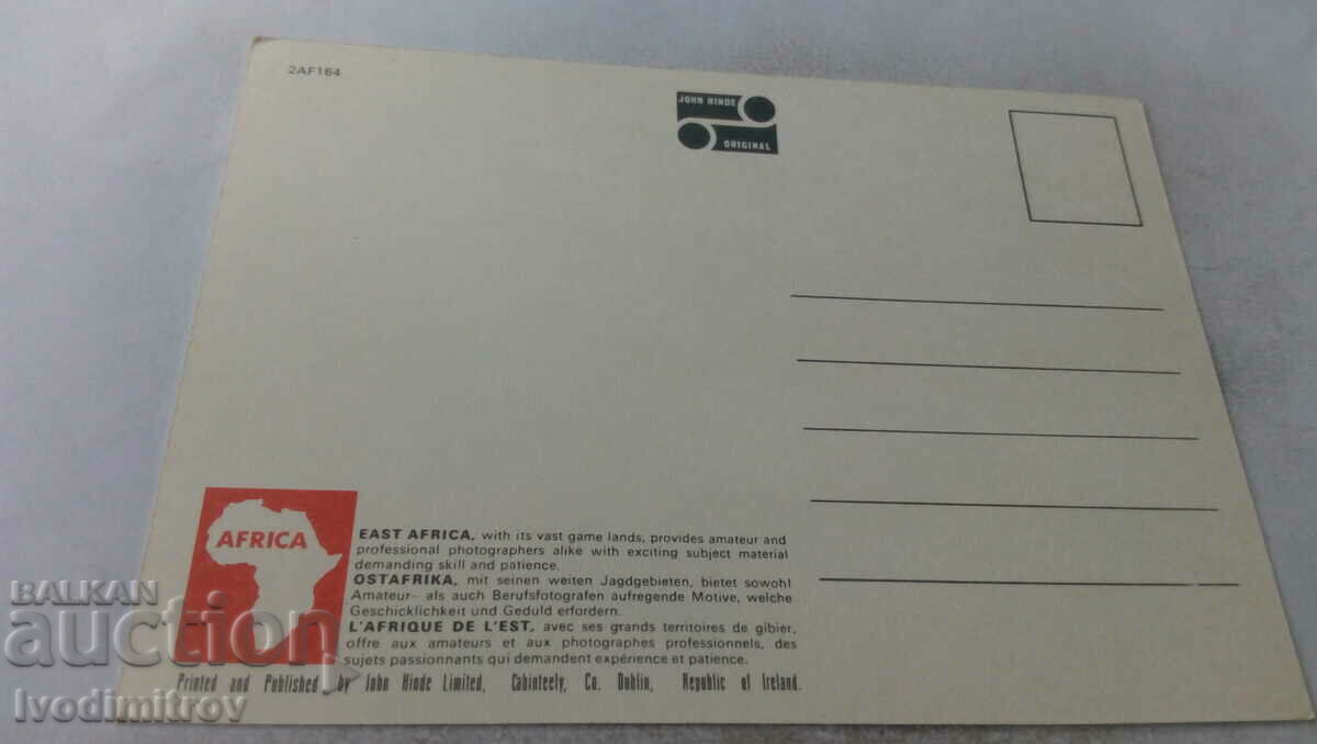 Postcard Photographic Safari, East Africa with price 0.85 BGN | € 0.43