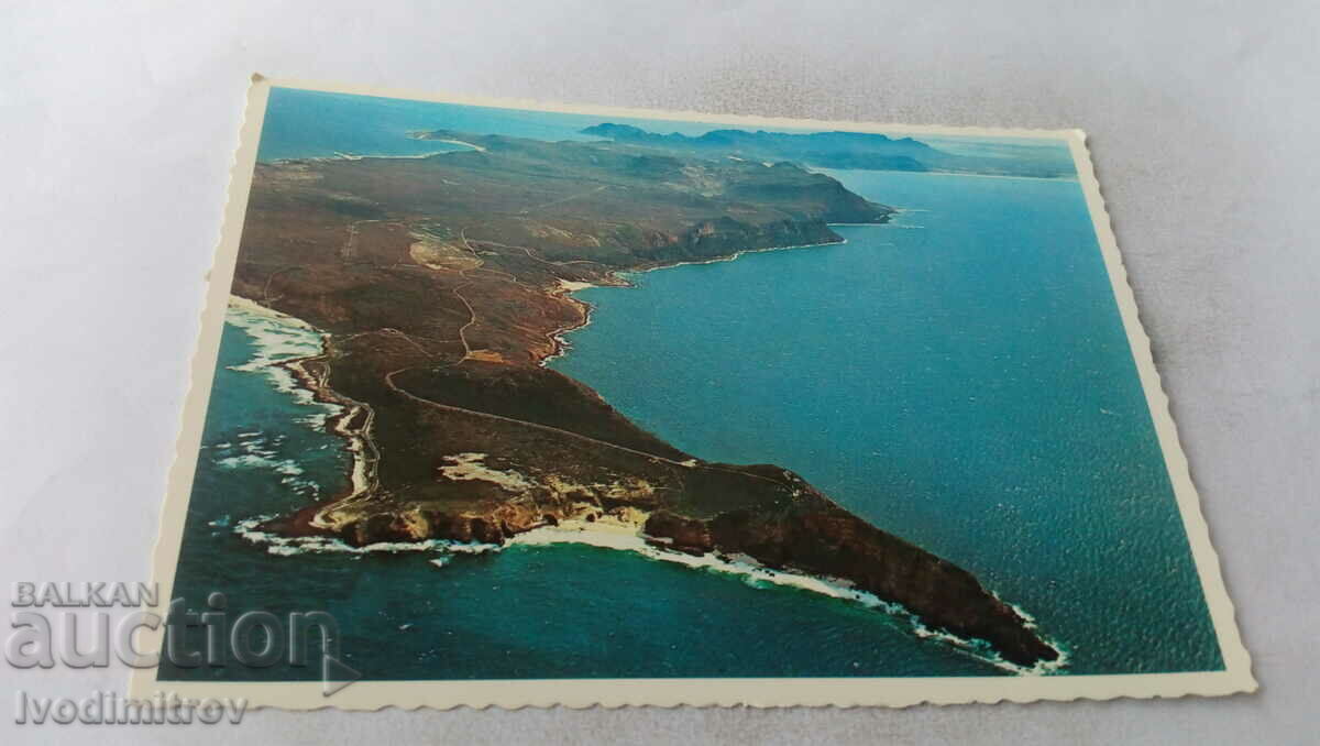 P K Peninsula Vedere aeriană a Cape Point