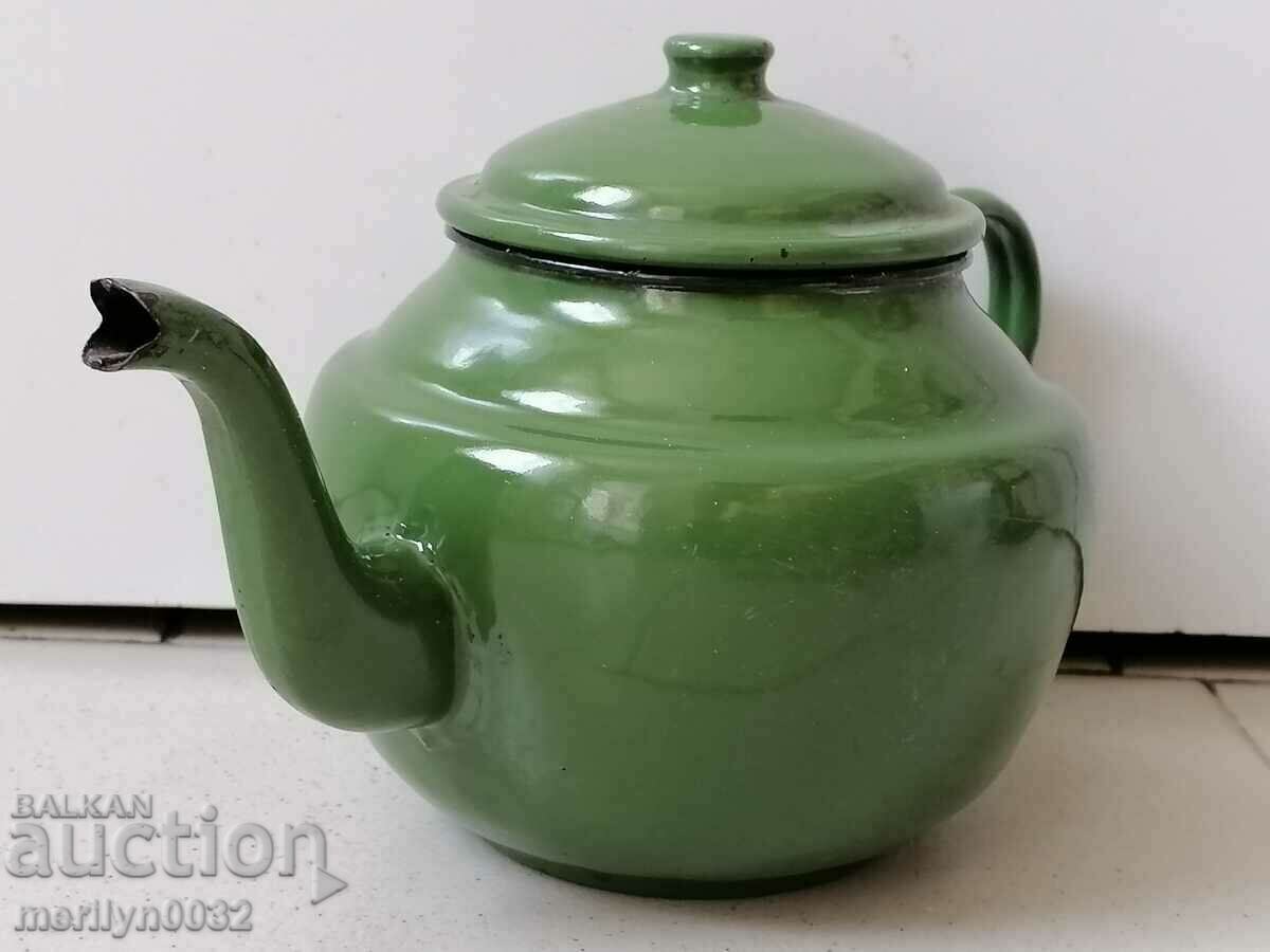 Enameled teapot, soup with enamel, Bulgaria with price 39.00 BGN | € 19.94 Enameled teapot, soup with enamel, Bulgaria with price 39.00 BGN | € 19.94