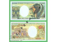 (¯`'•.¸(репродукция)  КОНГО  10 000 франка 1983  UNC¸.•'´¯)