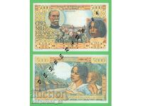 (¯`'•.¸(reproduction) MADAGASCAR 5000 francs 1950 UNC '´¯)
