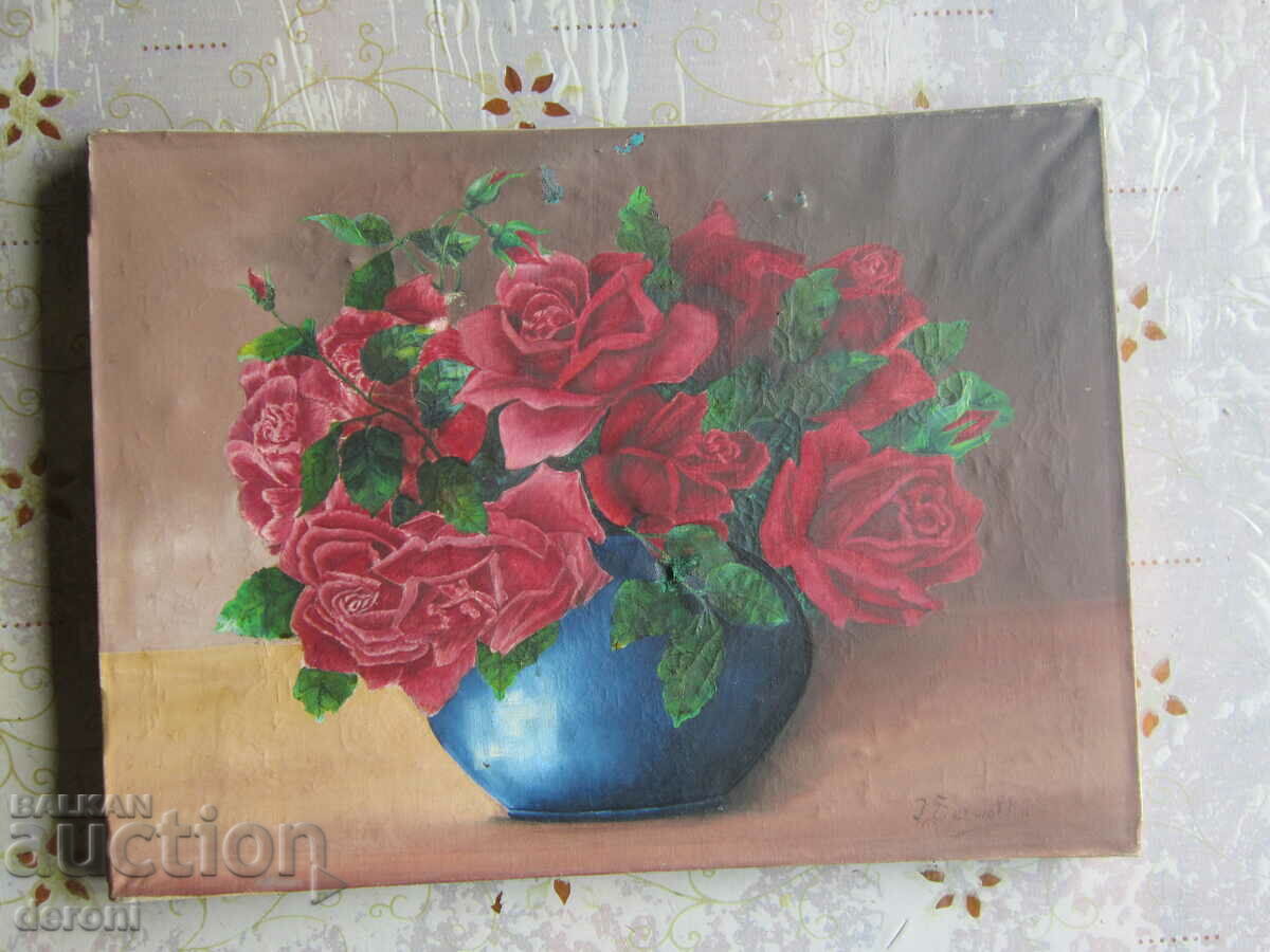 Old painted painting oil on canvas 11 - 6 Old painted painting oil on canvas 11 - 6