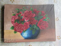 Old painted painting oil on canvas 11