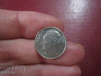 1995 год 10 цента САЩ буква Р
