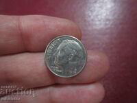 1998 год 10 цента САЩ буква D