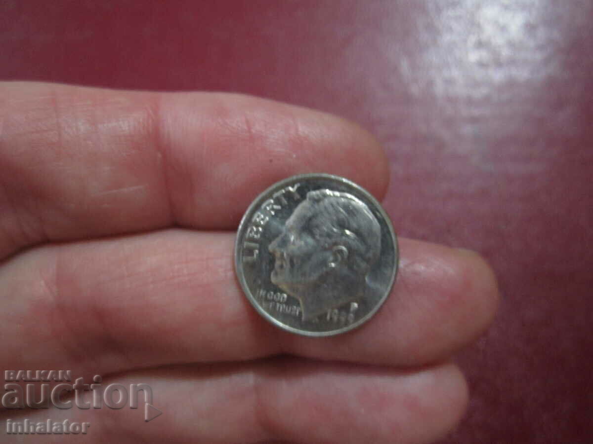 1999 год 10 цента САЩ буква Р