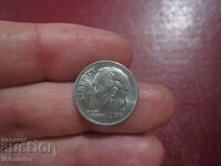 2001 год 10 цента САЩ буква Р