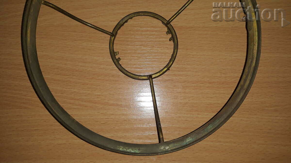 Auction bracket for glass from a vintage gas lamp pole Auction bracket for glass from a vintage gas lamp pole