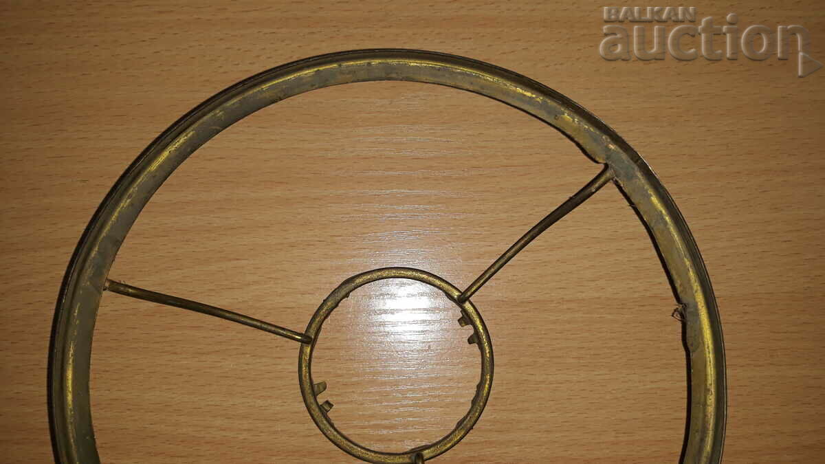 Delivery of bracket for glass from a vintage gas lamp pole Delivery of bracket for glass from a vintage gas lamp pole