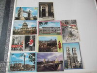 Lot of 10 pcs. cards from London