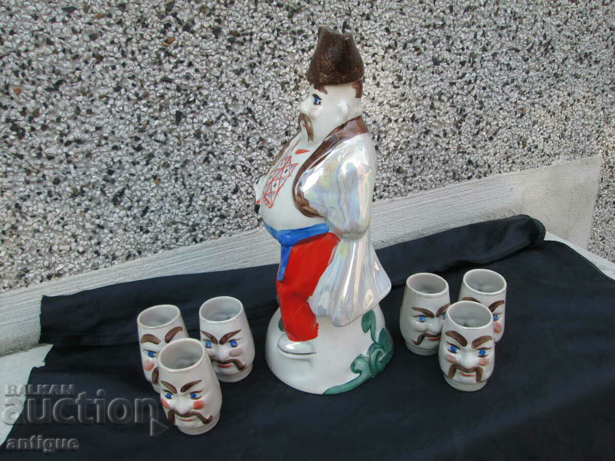 OLD PORCELAIN RUSSIAN FIGURE set with cups with price 80.00 BGN | € 40.90