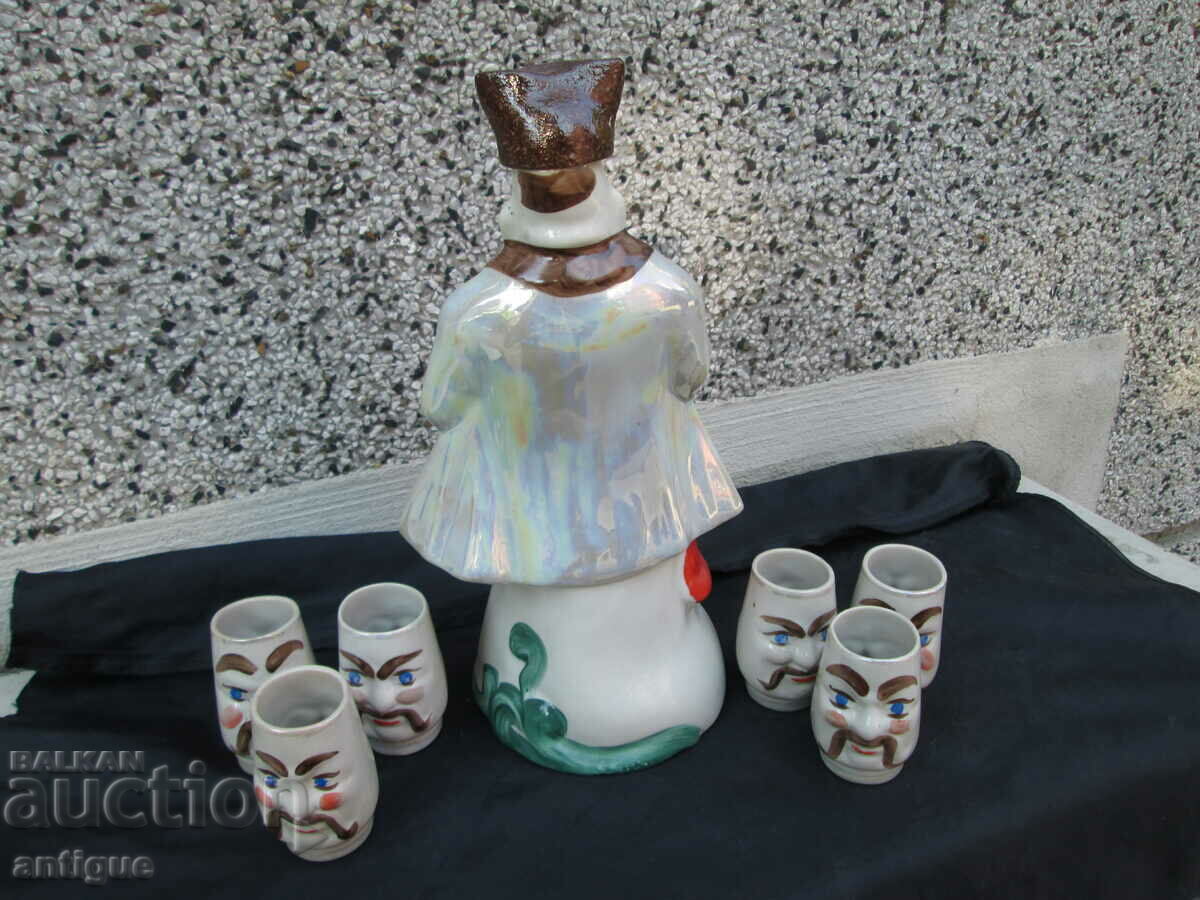 Auction  OLD PORCELAIN RUSSIAN FIGURE set with cups
