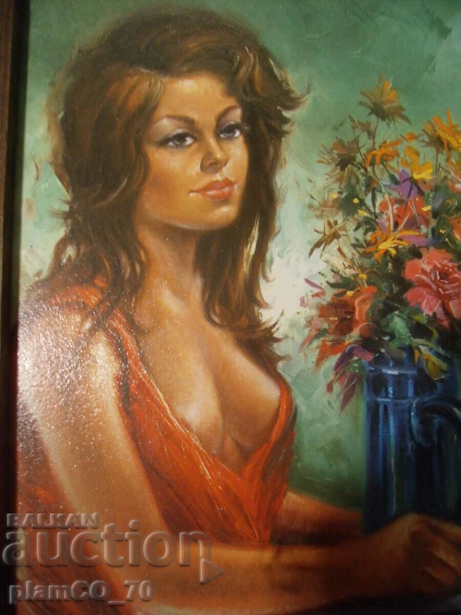 #*6431 old framed picture with price 35.00 BGN | € 17.90 #*6431 old framed picture with price 35.00 BGN | € 17.90