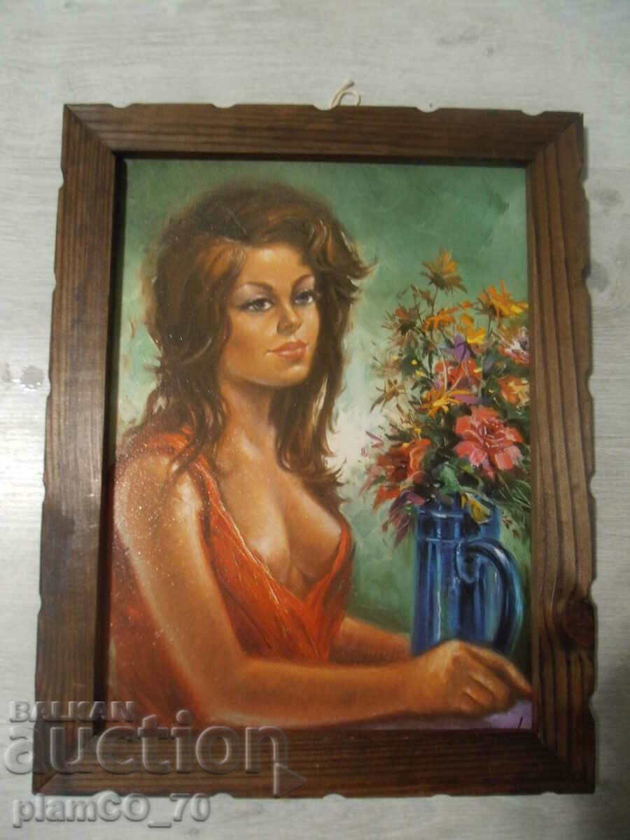 #*6431 old framed picture - 5 #*6431 old framed picture - 5