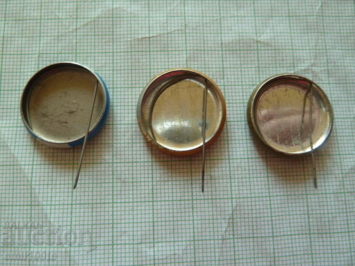 Badges 3 coats of arms of the USSR - 5