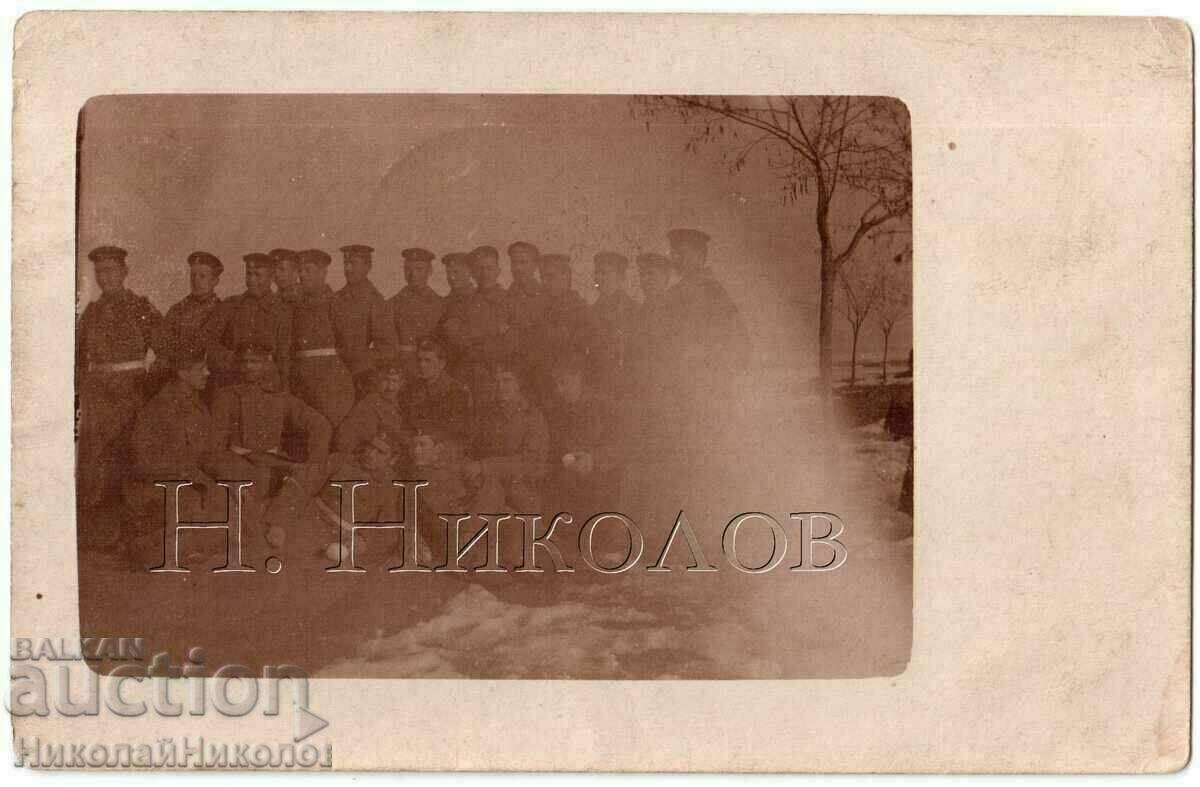 1909 OLD PHOTO MILITARY SOFIA MILITARY SCHOOL KUSTENGA V910
