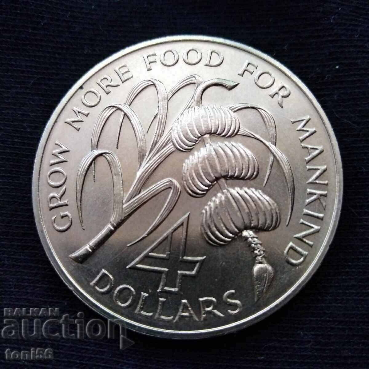 Barbados 4 USD 1970 FAO UNC