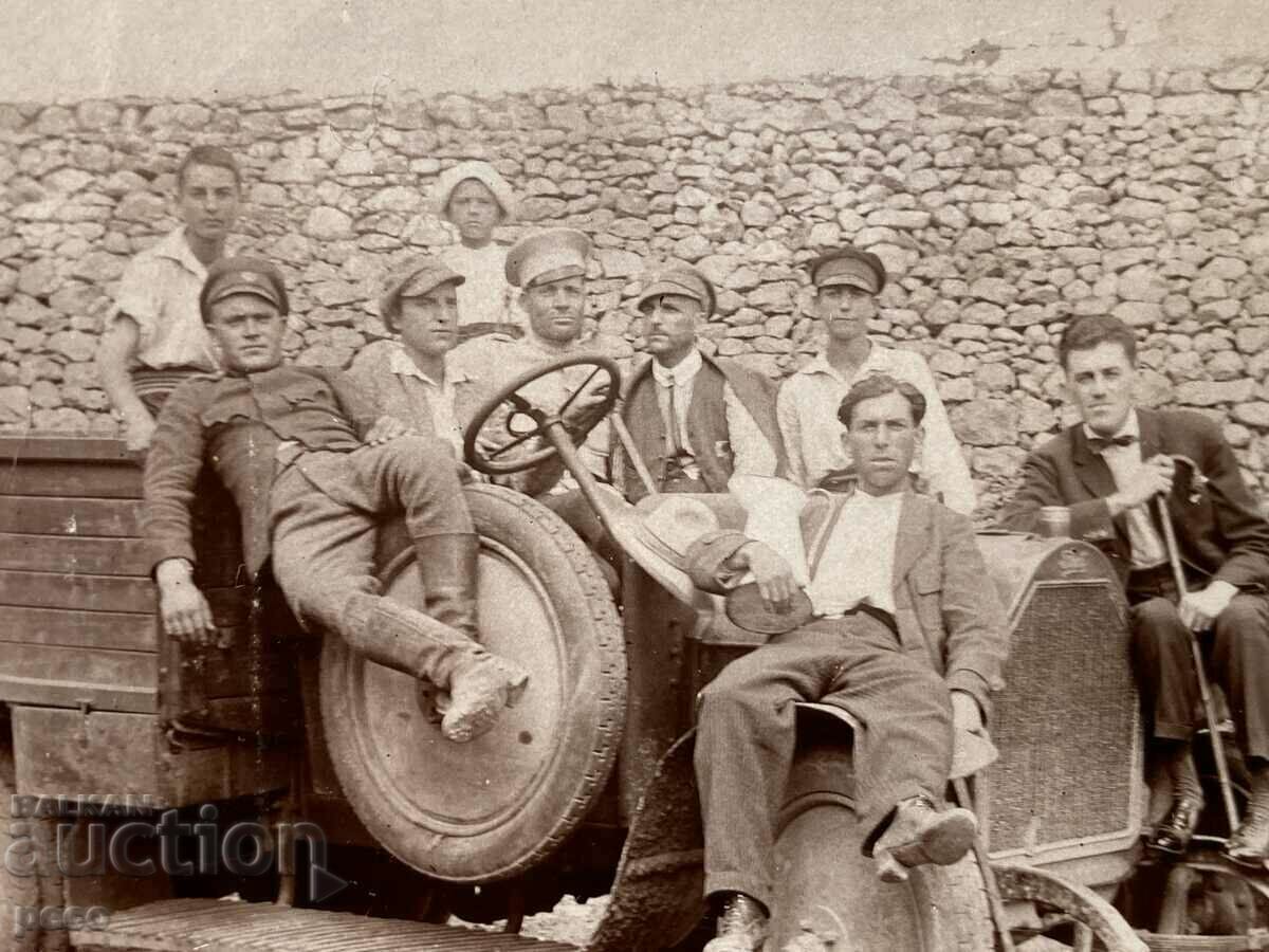 Dragalevsky Monastery 1922. Retro truck in the yard with price 15.00 BGN | € 7.67