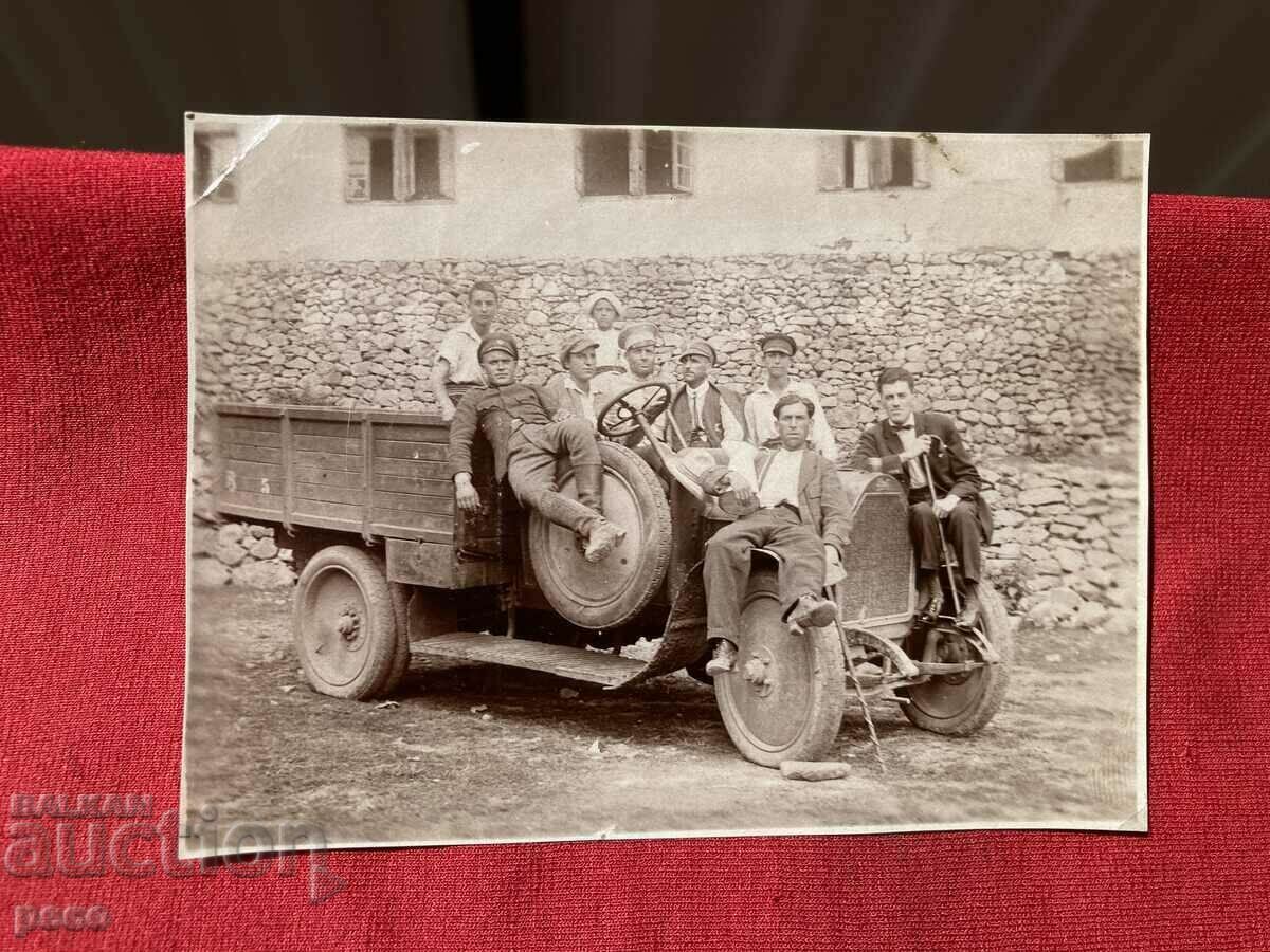 Auction  Dragalevsky Monastery 1922. Retro truck in the yard