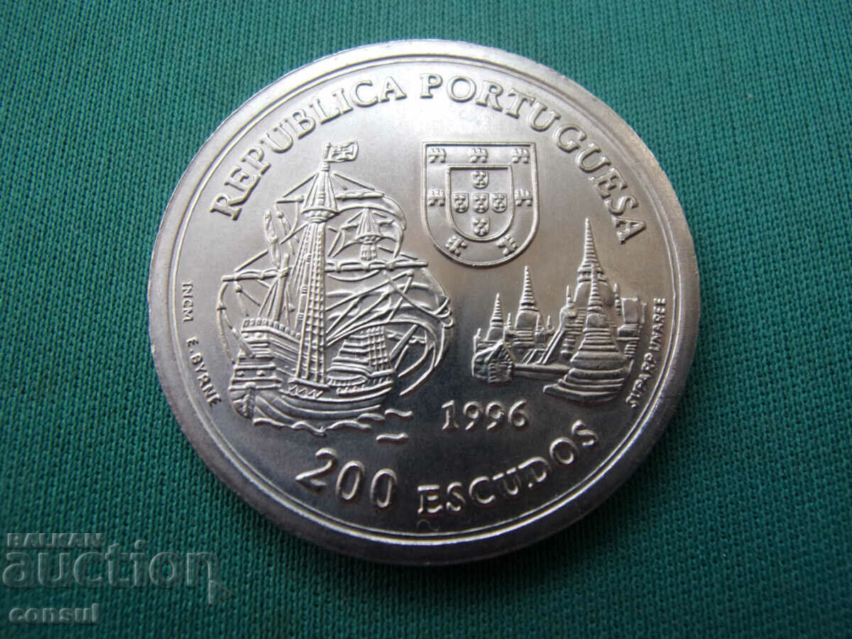 Portugalia 200 Escudos 1996 Rar
