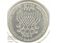-Germania-5 Deutsche Mark-1974 F-KM# 138-Constituție-Argint