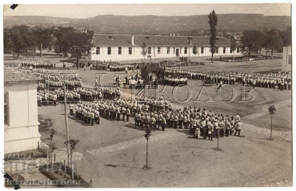 OLD PHOTO VARNA SAILORS PARADE B941 OLD PHOTO VARNA SAILORS PARADE B941