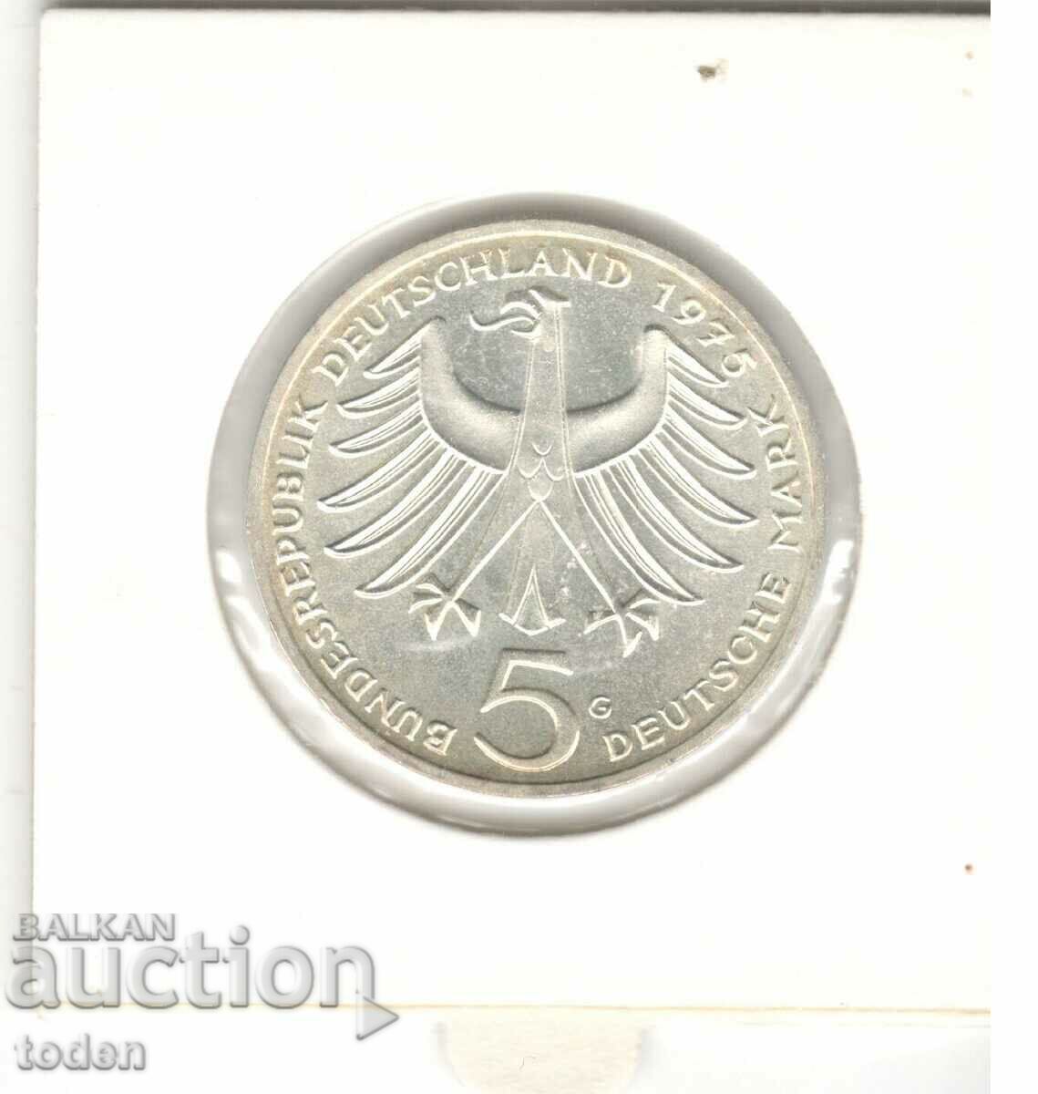 Доставка на Germany-5 Deutsche Mark-1975 G-KM#143-Albert Schweitzer-Silv Доставка на Germany-5 Deutsche Mark-1975 G-KM#143-Albert Schweitzer-Silv