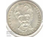 Germany-5 Deutsche Mark-1975 G-KM#143-Albert Schweitzer-Silv