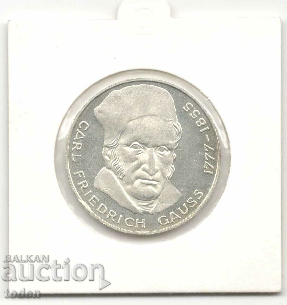 Licitație Germania-5 Deutsche Mark-1977 J-KM#145-Gauss-Silver