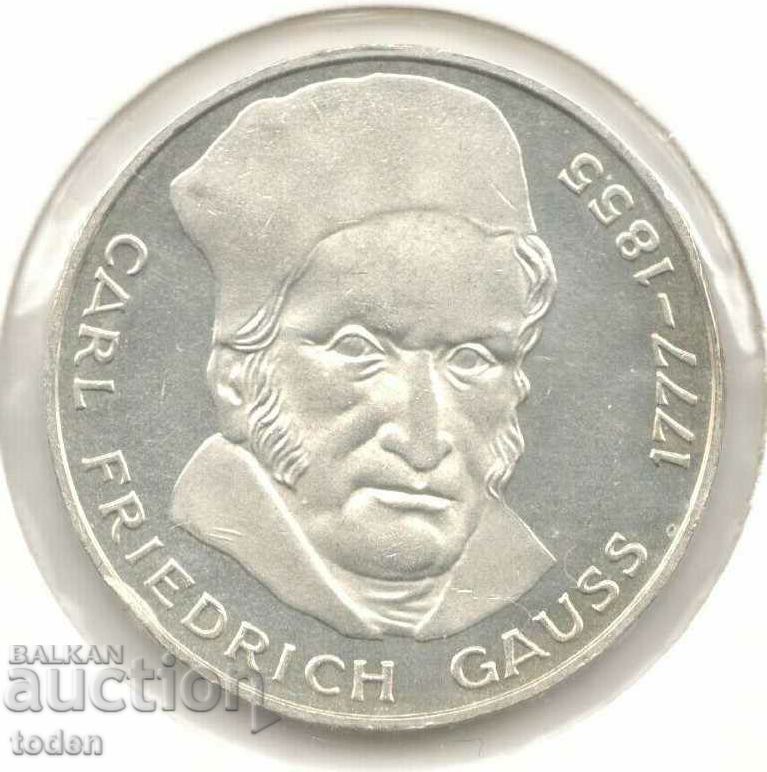 Germania-5 Deutsche Mark-1977 J-KM#145-Gauss-Silver