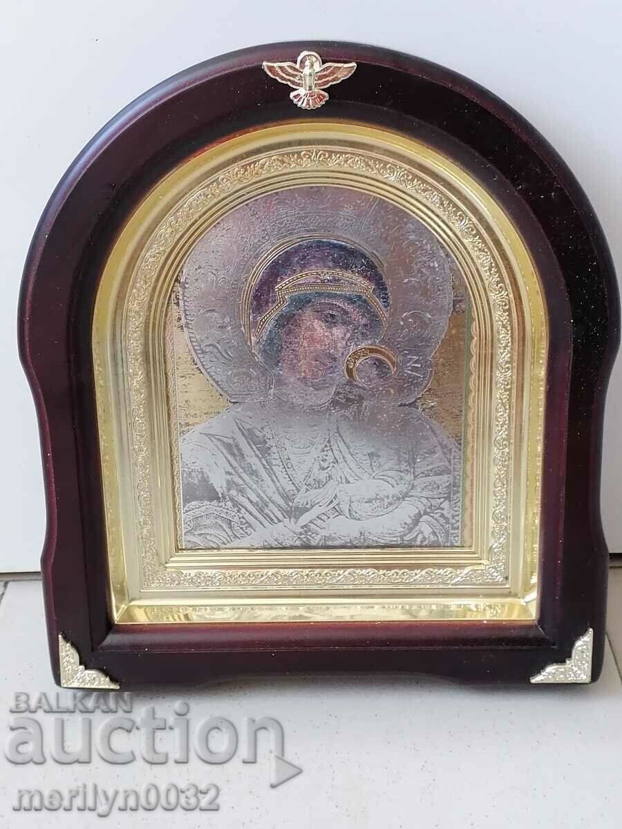Гръцка икона Света Богородица кръст