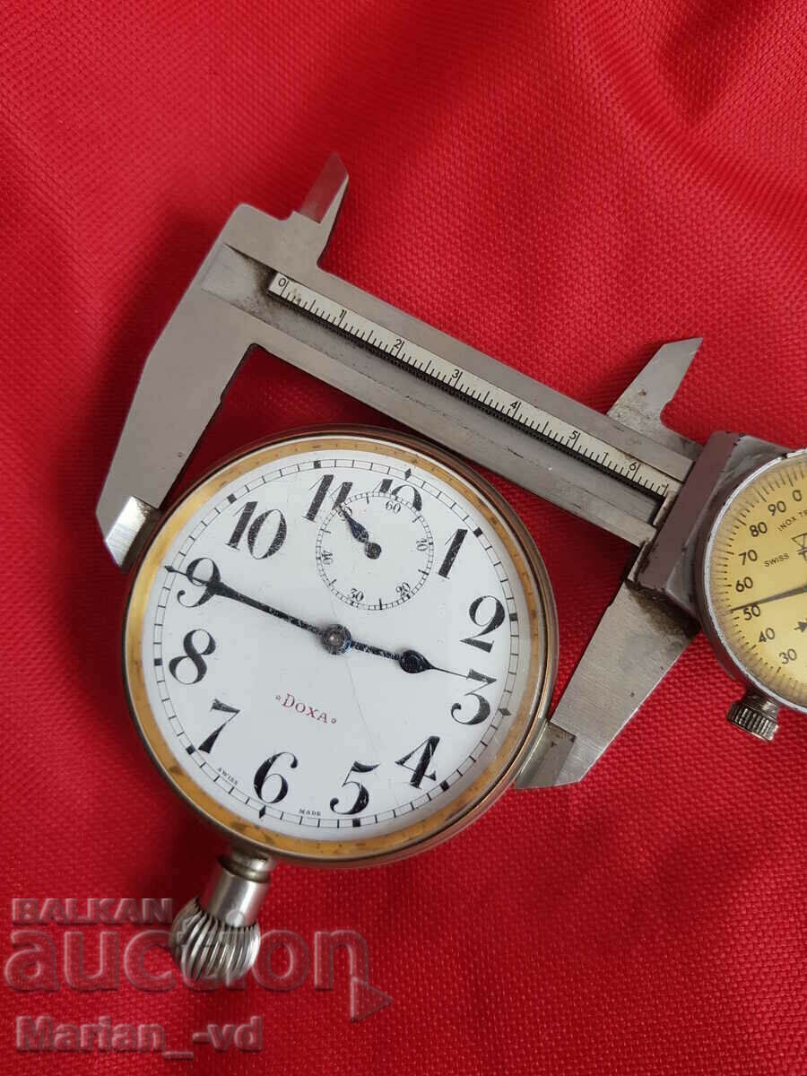 Old large DOXA mechanical car clock