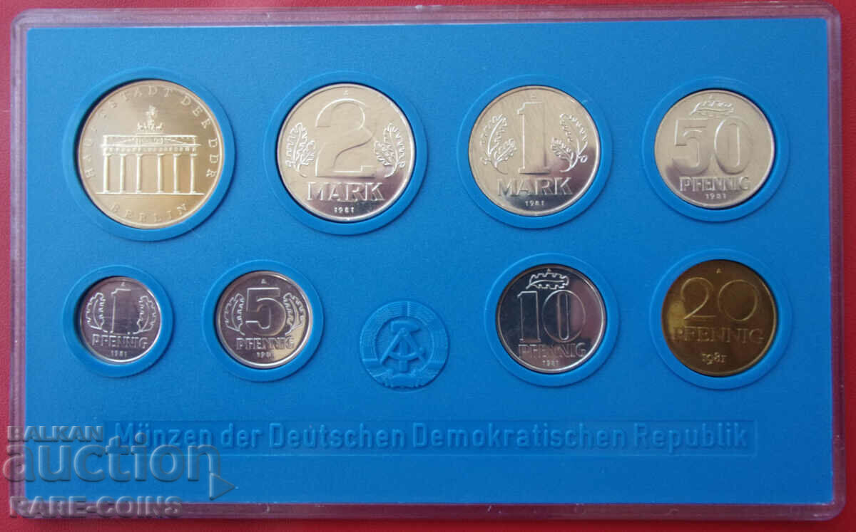 GDR Set 1981 UNC Rare Original