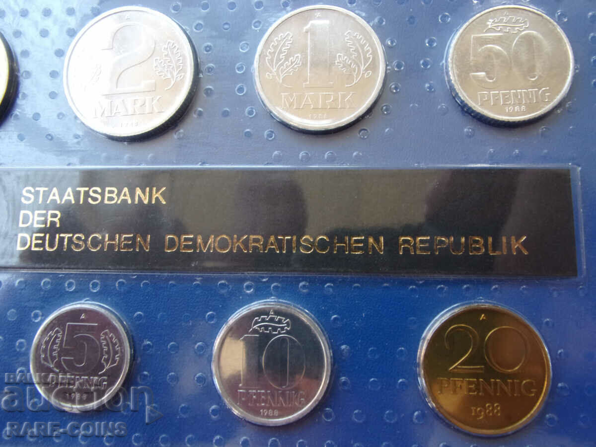 Auction  GDR Set 1988 UNC Rare Original