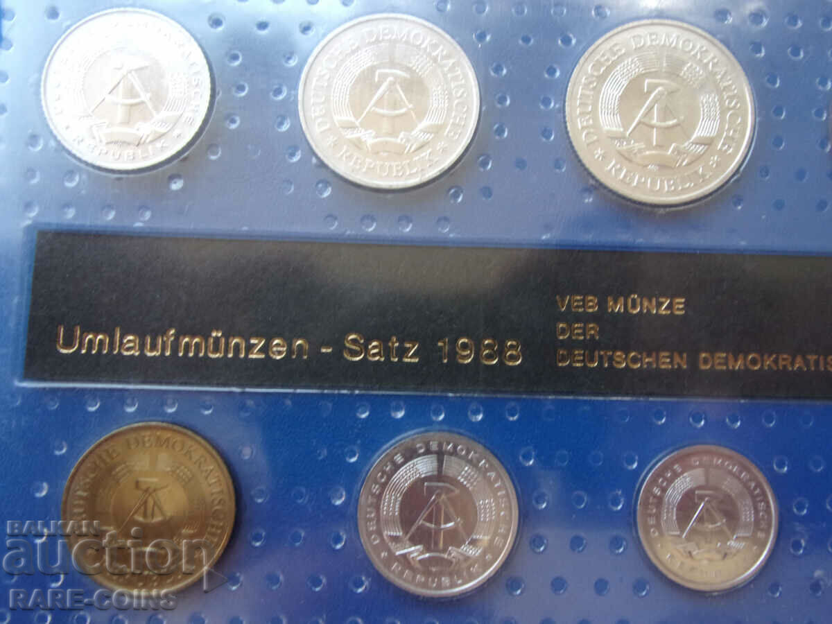 GDR Set 1988 UNC Rare Original - 6