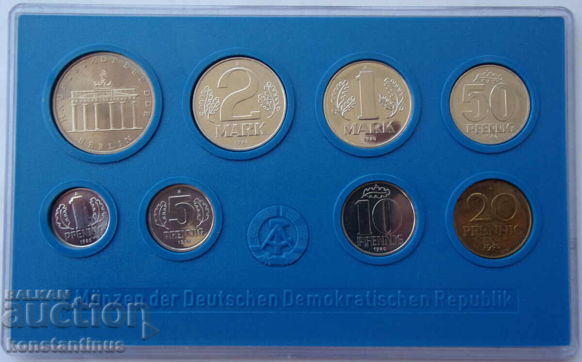 GDR Set 1980 UNC Rare