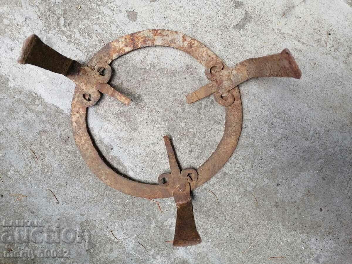 Auction Antique wrought iron stove, hearth, grill, wrought iron Auction Antique wrought iron stove, hearth, grill, wrought iron