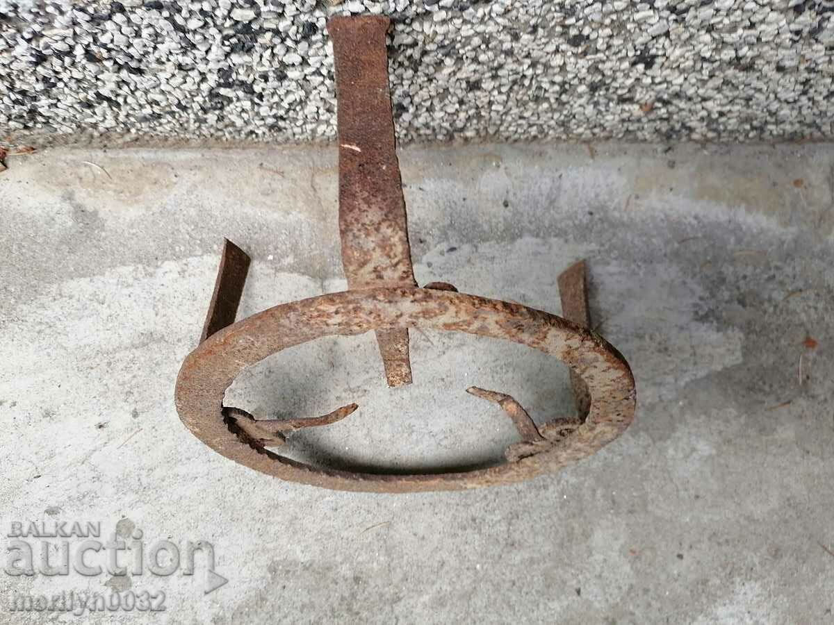 Antique wrought iron stove, hearth, grill, wrought iron - 6 Antique wrought iron stove, hearth, grill, wrought iron - 6