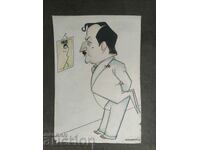Caricature of Stefan Peykov / Vasil Videnov