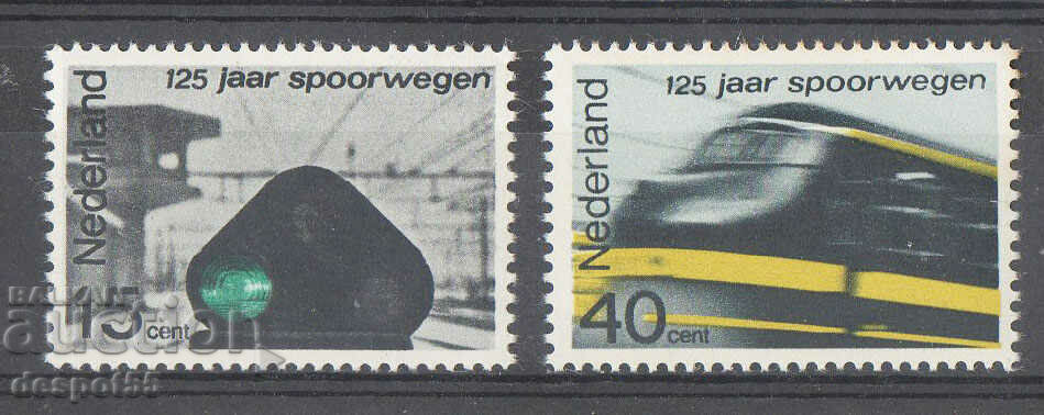 1964. The Netherlands. 125th anniversary of railways.